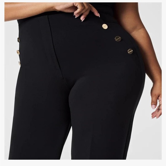 NWOT Black High Waisted Wide Leg Sailor Pants Size 1X - Picture 3 of 11